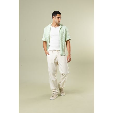 Calçla Linho Social Masculina