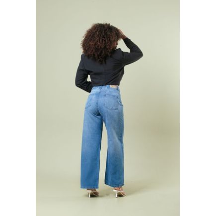 Calça Jeans Cós Assimetrico Feminina