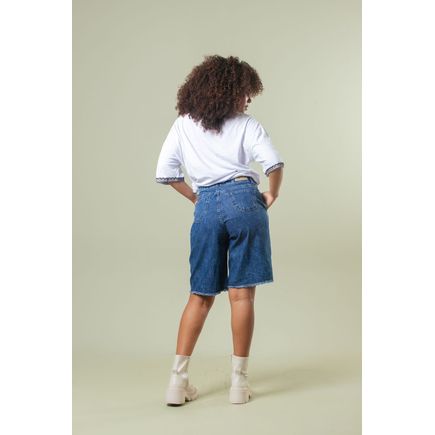 Bermuda Jeans Jorts Feminina