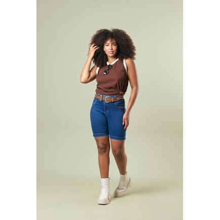 Bermuda Jeans Feminina