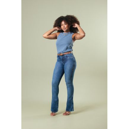 Calca Jeans Flare Feminina