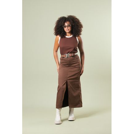 Saia Longa Sarja Feminina