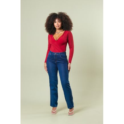 Calça Jeans Reta Feminina