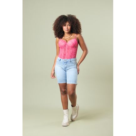 Bermuda Jeans Feminina