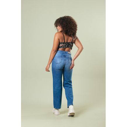 Calça Jeans Wide Leg Feminina
