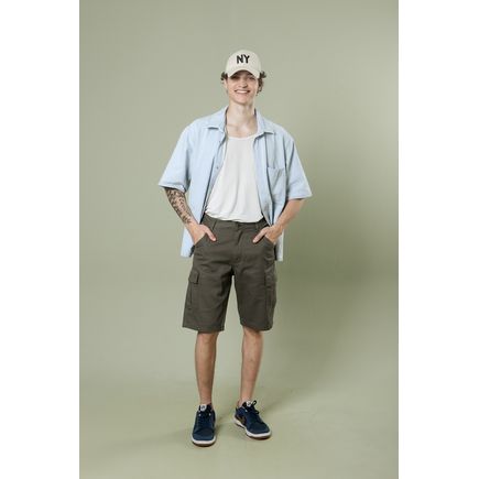 Bermuda Sarja Cargo Masculina