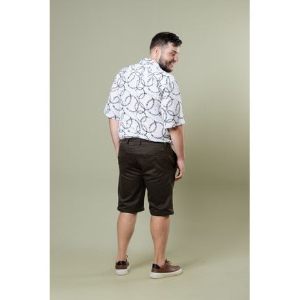 Bermuda Sarja Social Masculina Plus Size