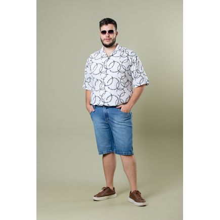 Bermuda Jeans Masculino Plus Size