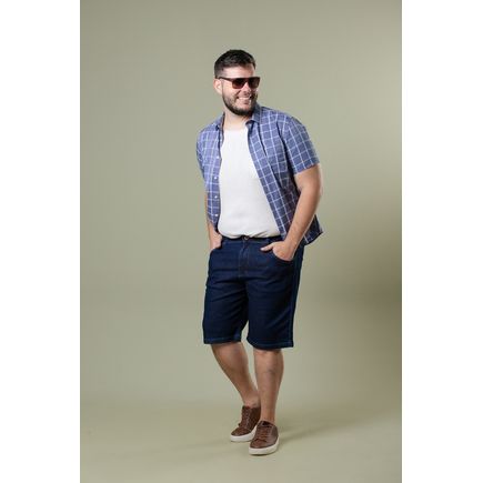 Bermuda Jeans Masculino Plus Size