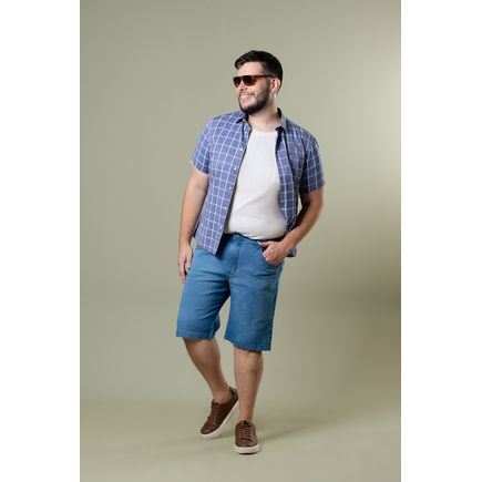 Bermuda Jeans Masculino Plus Size