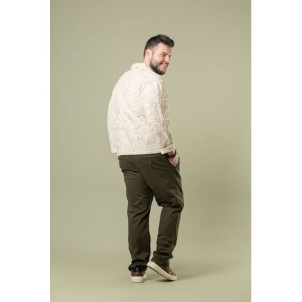 Jaqueta Sarja Masculina Plus Size