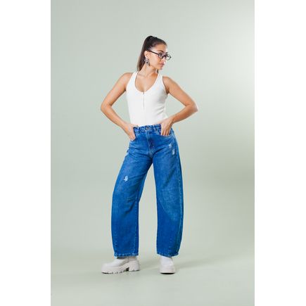 Calça Jeans Barrel Feminina