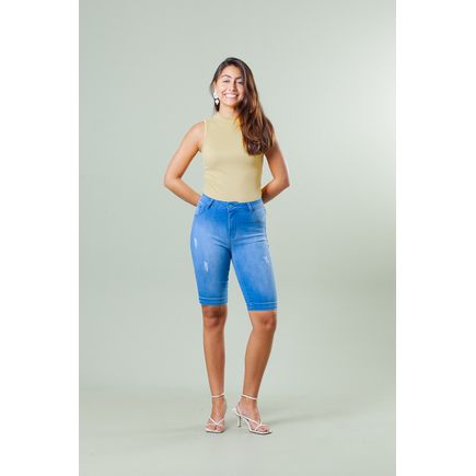 Bermuda Jeans Feminina