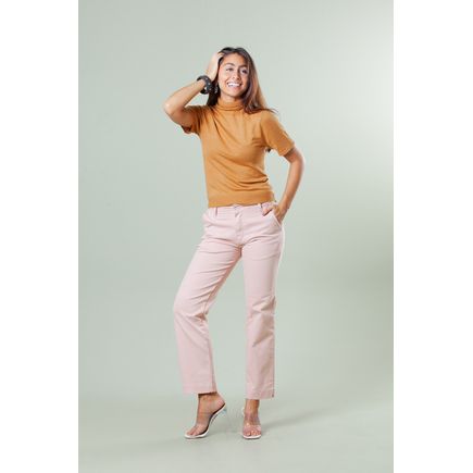 Calça Sarja Social Reta Feminina