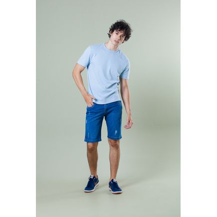 Bermuda Tradicional Jeans Masculina