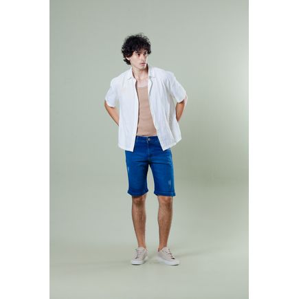 Bermuda Tradicional Jeans Masculina