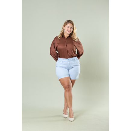 Short Social Sarja Feminino Plus Size