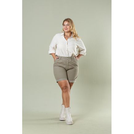Short Social Sarja Feminino Plus Size