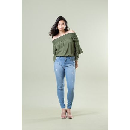 Calça Jeans Cigarrete Feminina