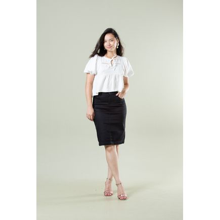 Saia Jeans Longa Feminina