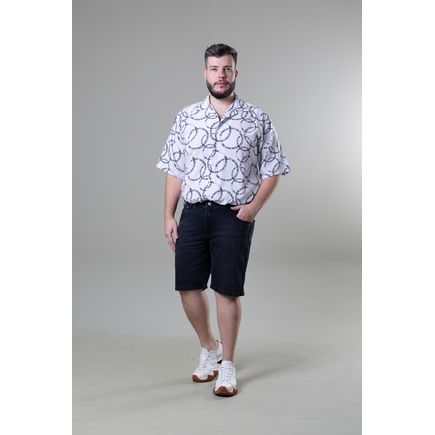 Bermuda Jeans Masculina Plus Size