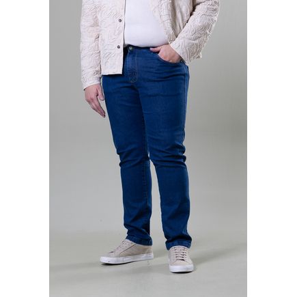 Calça Jeans Tradicional Masculina Plus Size