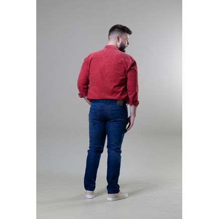 Calça Jeans Tradicional Masculina Plus Size