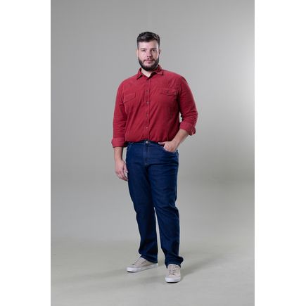 Calça Jeans Tradicional Masculina Plus Size