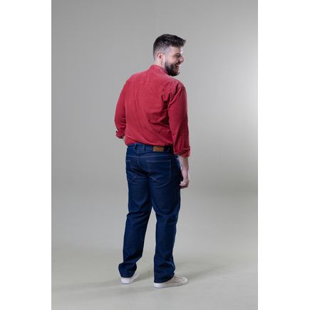 Calça Jeans Tradicional Masculina Plus Size