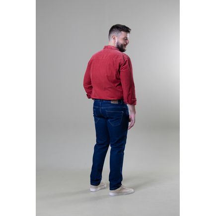 Calça Jeans Tradicional Masculina Plus Size