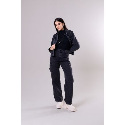 Calça Wide Leg Cargo Feminina