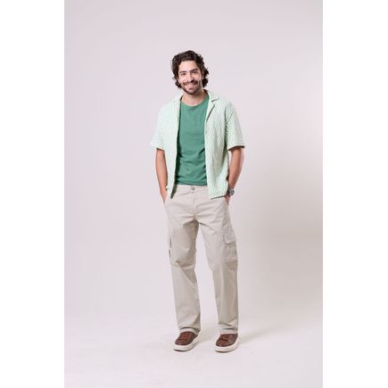Calça Sarja Cargo Masculina