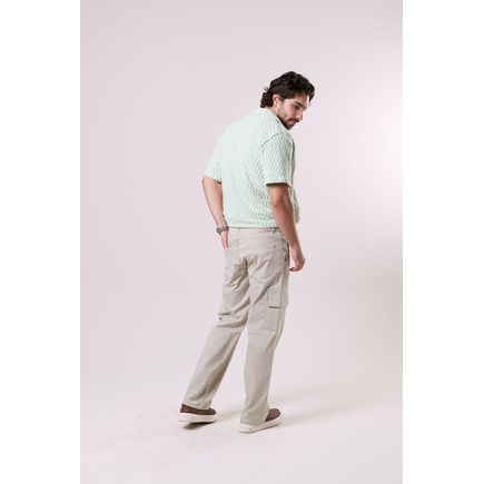 Calça Sarja Cargo Masculina