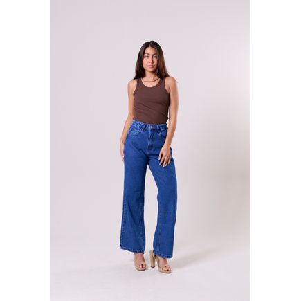 Calça Jeans Wide Leg Feminina