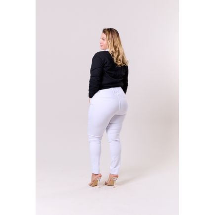 Calça Jeans Cigarrete Feminina Plus Size