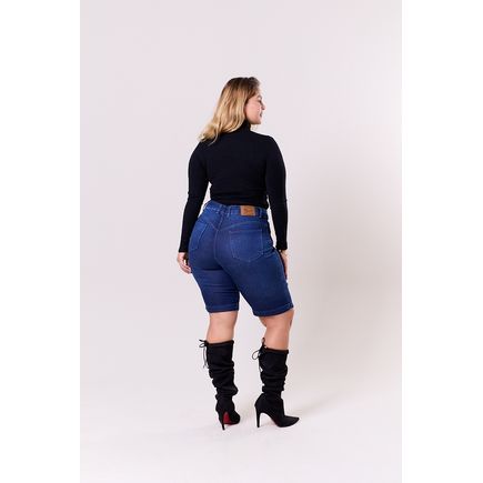 Bermuda Jeans Feminina Plus Size