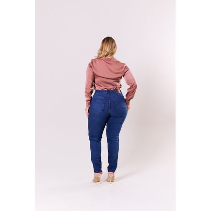 Calça Jeans Cigarrete Feminina Plus Size