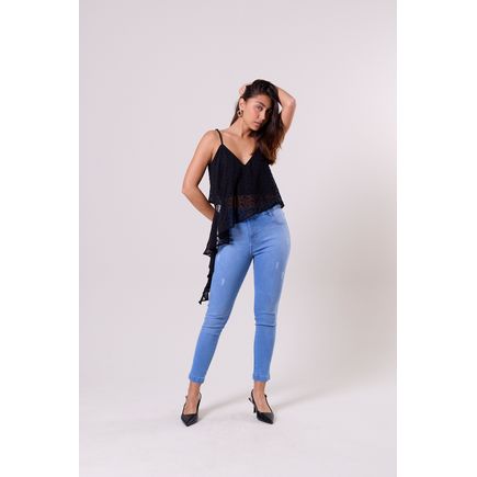 Calça Jeans Cropped Feminina
