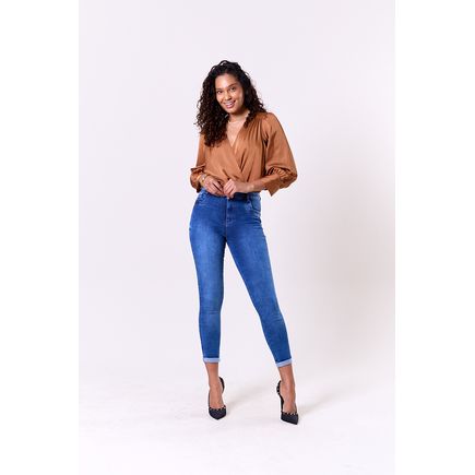 Calça Jeans Cropped Feminina