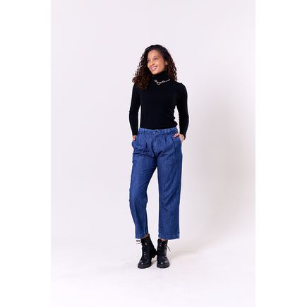 Calça Jeans Cropped Feminina