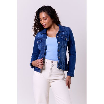 Jaqueta Jeans Feminina