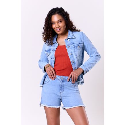 Jaqueta Jeans Feminina