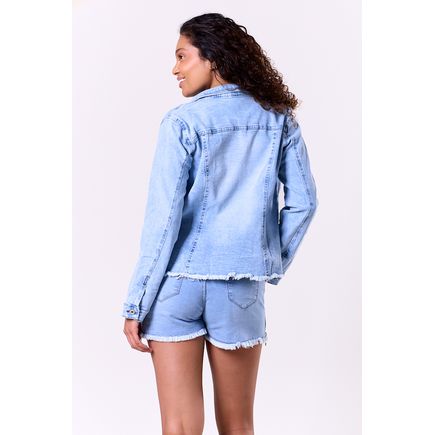 Jaqueta Jeans Feminina
