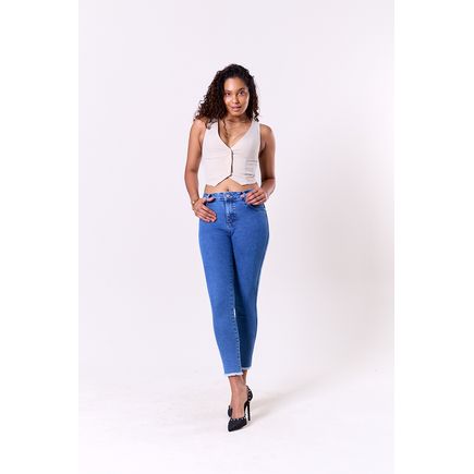 Calça Jeans Cropped Feminina