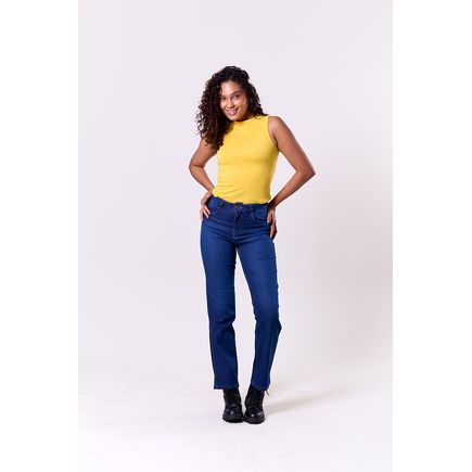 Calça Jeans Reta Feminina