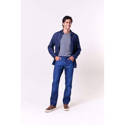 Calça Jeans Tradicional Skinny Masculina
