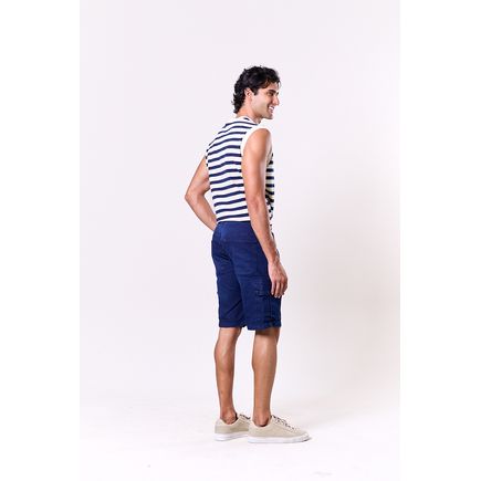 Bermuda Jeans Cargo Masculina