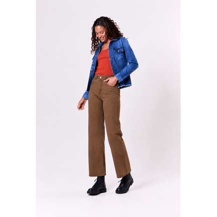 Calça Sarja Pantalona Feminina