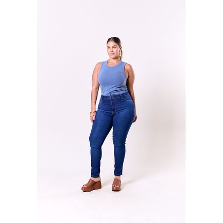 Calça Jeans Cigarrete Feminina Plus