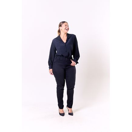 Calça Jeans Cigarrete Feminina Plus